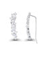 ფოტო #2 პროდუქტის Cubic Zirconia Multi Shape Ear Climbers in Sterling Silver
