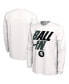 Фото #1 товара Men's White Michigan State Spartans Ball In Bench Long Sleeve T-shirt