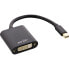 Фото #1 товара InLine Mini DisplayPort male / DVI-D 24+1 Adapter female Aluminum black - 0.15m