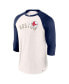 Фото #2 товара Men's White, Navy Boston Red Sox Backdoor Slider Raglan 3/4-Sleeve T-shirt