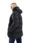 Threadbare Petite mid length puffer jacket in black Черный, 40 - фото #8