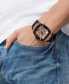 ფოტო #5 პროდუქტის Men's Automatic The $keleton Black Silicone Strap Watch 44mm