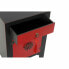 Фото #3 товара Ночной столик DKD Home Decor Чёрный Красный Ель Деревянный MDF 45 x 35 x 66 cm
