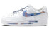 【定制球鞋】 Nike Air Force 1 Low 空军一号 莫奈 日出印象 艺术 油画 涂鸦 潮流 低帮 板鞋 男款 白紫 / Кроссовки Nike Air Force CW2288-111