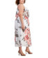 Фото #3 товара Plus Size Printed U-Neck Sleeveless Dress