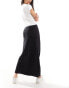 Фото #4 товара New Look textured midi skirt in black