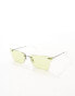 Фото #2 товара Ray-Ban xime metal sunglasses in green/silver