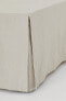 Фото #1 товара Linen-blend Twin Bedskirt
