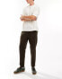 Фото #1 товара Jack & Jones slim clean jersey drawstring trouser in brown