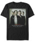 ფოტო #1 პროდუქტის Men's Supernatural Faded Four Poster Short Sleeve T-shirt