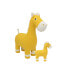 Фото #1 товара Плюшевый Crochetts AMIGURUMIS PACK Жёлтый Лошадь 38 x 18 x 42 cm 94 x 33 x 100 cm 2 Предметы