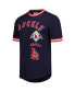 Фото #3 товара Men's Navy Los Angeles Angels Cooperstown Collection Retro Classic T-shirt