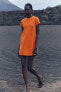 Фото #2 товара Короткое трикотажное платье ZARA