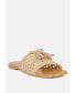 Фото #1 товара CEDAR Womens Handwoven Natural Tassel Flats