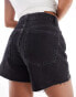 Фото #2 товара ASOS DESIGN Petite denim dad short in wash black