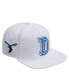 ფოტო #1 პროდუქტის Men's White Delaware State Hornets Evergreen Wool Snapback Hat