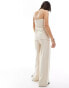 Фото #2 товара Nobody's Child Layla wide leg trouser co-ord in cream