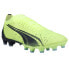 Фото #4 товара Puma Ultra Match Firm GroundAg Soccer Cleats Mens Yellow Sneakers Athletic Shoes