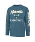 Фото #2 товара Men's Teal Charlotte Hornets 2023/24 City Edition Triplet Franklin Long Sleeve T-shirt