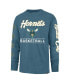 Men's Teal Charlotte Hornets 2023/24 City Edition Triplet Franklin Long Sleeve T-shirt Голубой, M - фото #2