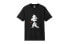 Фото #1 товара UNIQLO优衣库 印花直筒T恤 男女同款 黑色 / Трендовая футболка UNIQLO T 427612-09