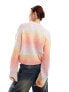 Noisy May ombre jumper in pink