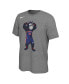 Men's and Women's Heather Charcoal Detroit Pistons Team Mascot T-shirt