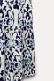 Фото #10 товара Платье с принтом и горловиной халтер — zw collection ZARA