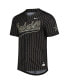 Men's Black, Gold Vanderbilt Commodores Pinstripe Replica Full-Button Baseball Jersey