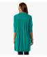 ფოტო #2 პროდუქტის Women's 3/4 Sleeve Button-Front Cotton Poplin Shirt Top Tiburon Tunic Icon