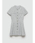 ფოტო #1 პროდუქტის Women's Buttons Tweed Dress