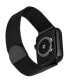 Фото #3 товара Black Stainless Steel Mesh Band Compatible with 42/44/45/Ultra/Ultra 2 Apple Watch