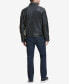 Men's Smooth Leather Jacket, Created for Macy's Черный, S - фото #5