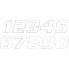 Фото #1 товара BLACKBIRD RACING #2 20x25 cm Number Stickers