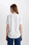 Kadın T-Shirt Beyaz W9584AZ/WT34