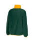 Фото #4 товара Куртка свитшот женская WEAR by Erin Andrews зеленая с вставками из поларфлиса Green Bay Packers