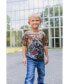 Фото #3 товара Футболка детская Monster Jam с графическим принтом Сын-Ува Диггер Матт, набор из 3 шт., синяя / серая / коричневая
