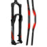 Декоративный набор вилки ROCKSHOX Decal Kit в дизайне Troy Lee Designs Silver / Orange, 35 mm - фото #2