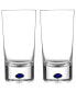 Фото #1 товара Высокие стаканы Orrefors Intermezzo Blue (комплект из двух)