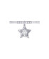 Lucky Star Design Silver Diamond Charm Women Ring