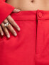 Фото #7 товара Never Fully Dressed dynasty slouchy trousers in bright red