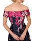 ფოტო #4 პროდუქტის Women's Floral-Print Off-The-Shoulder Dress