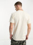 Фото #7 товара Vans centre logo side stripe t-shirt in off white