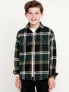 Фото #1 товара Soft-Brushed Flannel Pocket Shirt for Boys