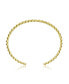 RA 14K Gold Plated Cuff Bracelet