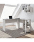 Фото #1 товара Modern L-Shaped Desk With Side Shelves