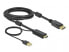 Фото #1 товара Кабель Delock HDMI Type A (Standard) - DisplayPort + USB Type-A - Мужской - Мужской - Прямой