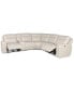 Фото #10 товара CLOSEOUT! Blairemoore 6-Pc. Leather Sectional with 1 USB Console and 2 Power Recliners, Created for Macy's