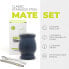 Фото #2 товара Balibetov Yerba Mate Tea Set, Cup and Stainless Steel Straw (Bombilla) for Mate Tea, Easy to Clean and Very Durable