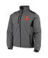 Фото #3 товара Men's Charcoal Cleveland Browns Circle Softshell Fleece Full-Zip Jacket